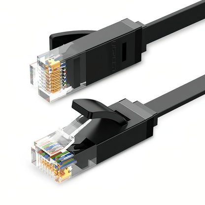 Kabel sieciowy UGREEN NW102 Flat, UTP, Cat6, 2m, Czarny