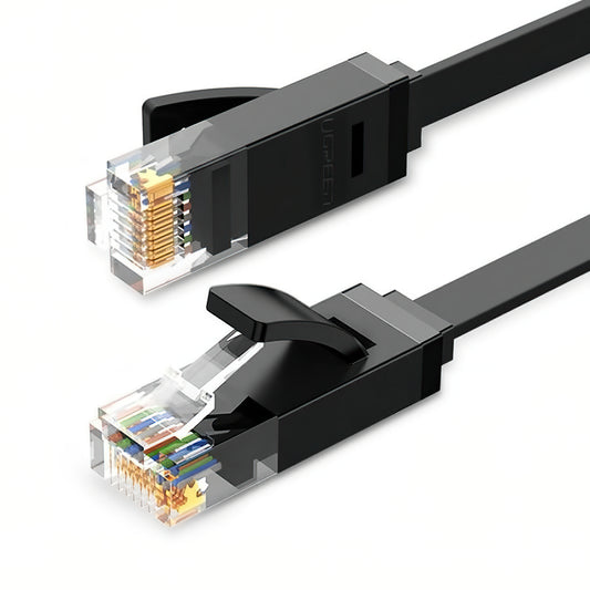 Kabel sieciowy UGREEN NW102 Flat, UTP, Cat6, 2m, Czarny