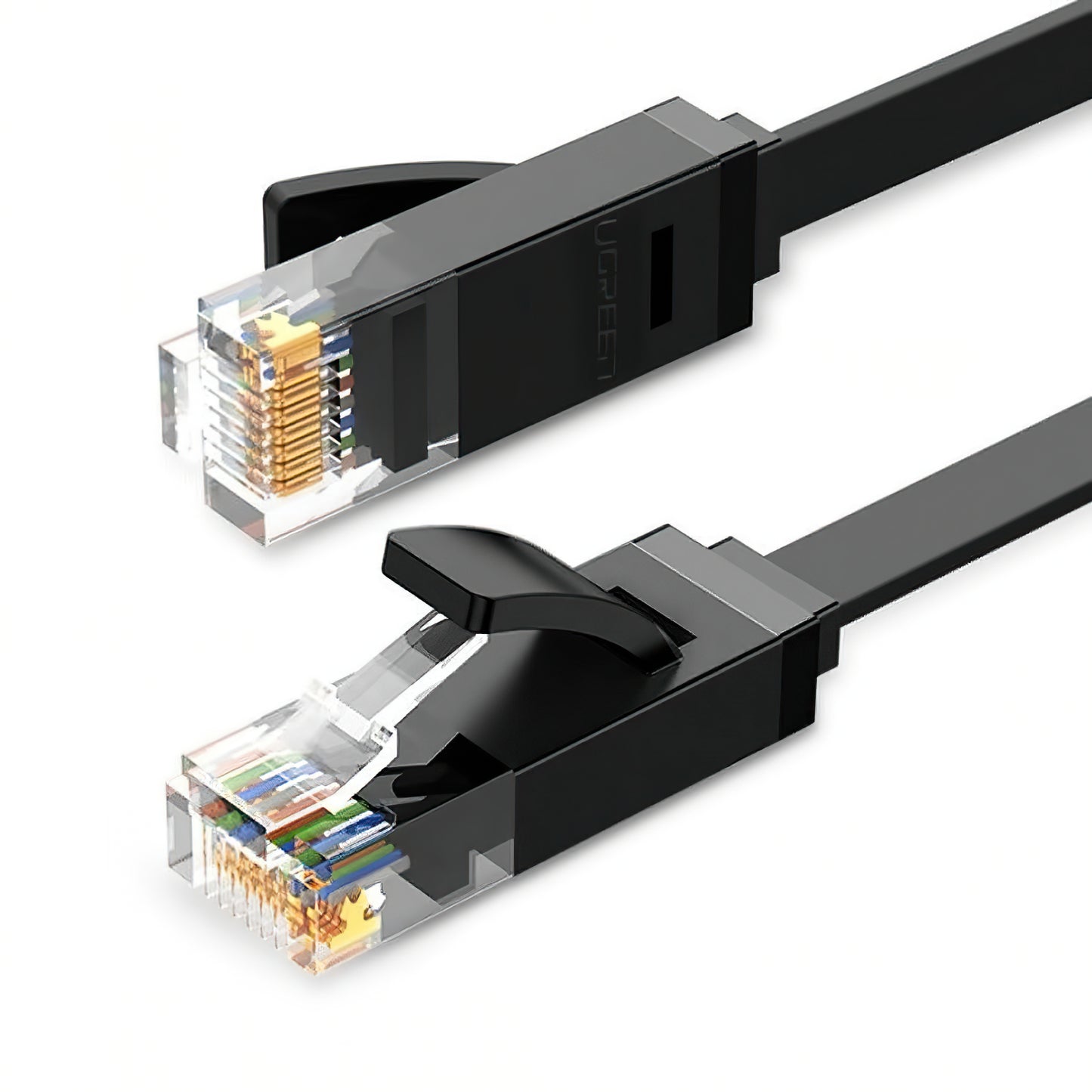 UGREEN NW102 Flat Network Cable, UTP, Cat6, 3m, Black
