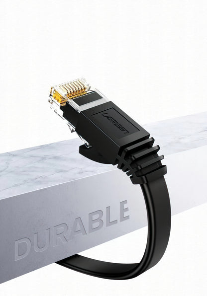 Kabel sieciowy UGREEN NW102 Flat, UTP, Cat6, 2m, Czarny