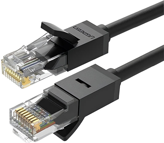Kabel sieciowy UGREEN NW102, UTP, Cat6, 15m, czarny