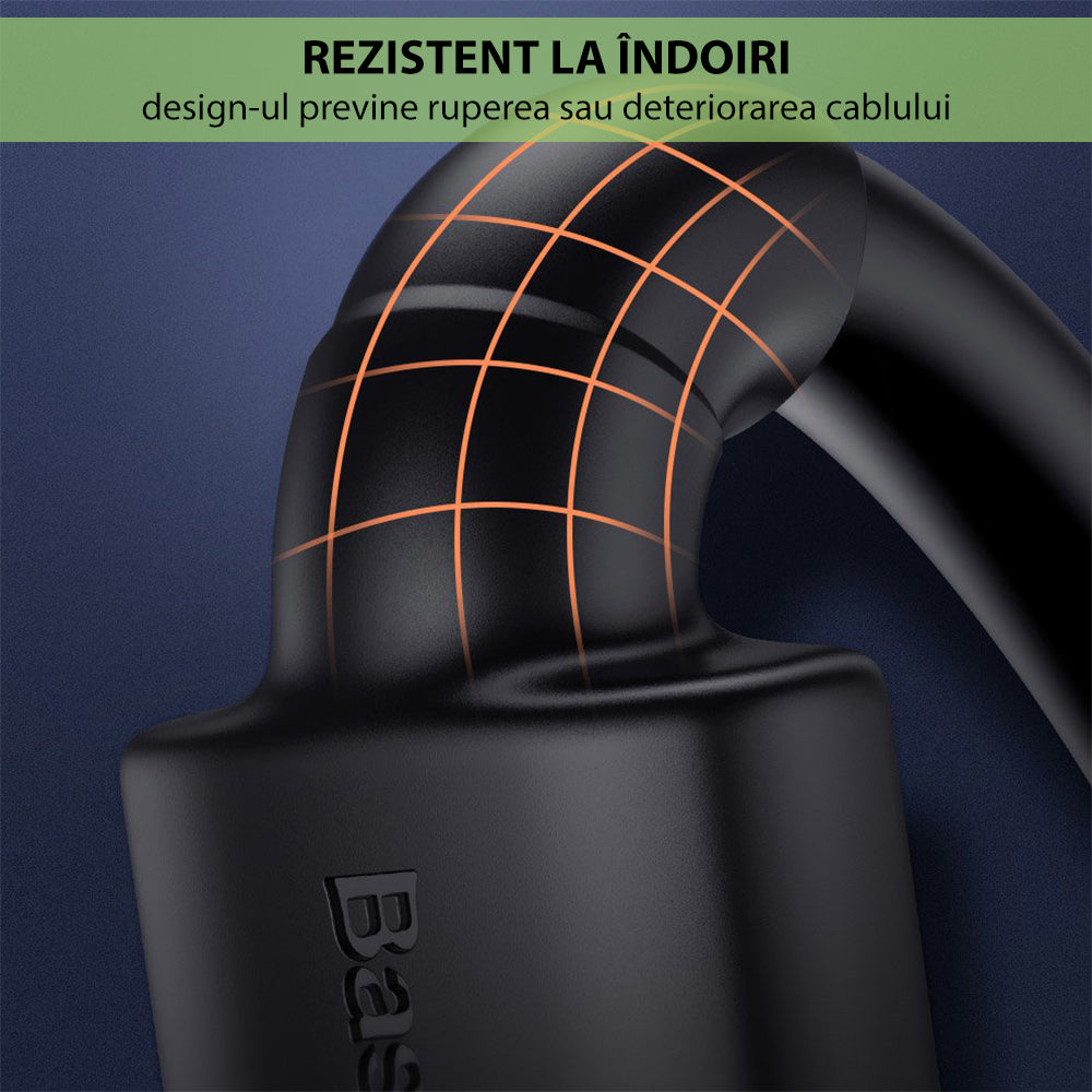 Kabel wideo Baseus Cafule, HDMI - HDMI, 4K, 5m, Czarny CADKLF-H01
