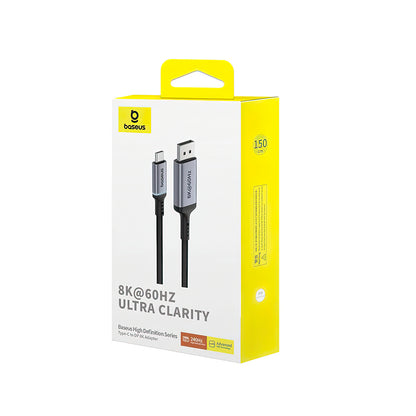 Kabel audio-wideo USB-C - DisplayPort USB-C Baseus Ultra Clarity, 8K, 1,5 m, czarny B006337070D111-00 