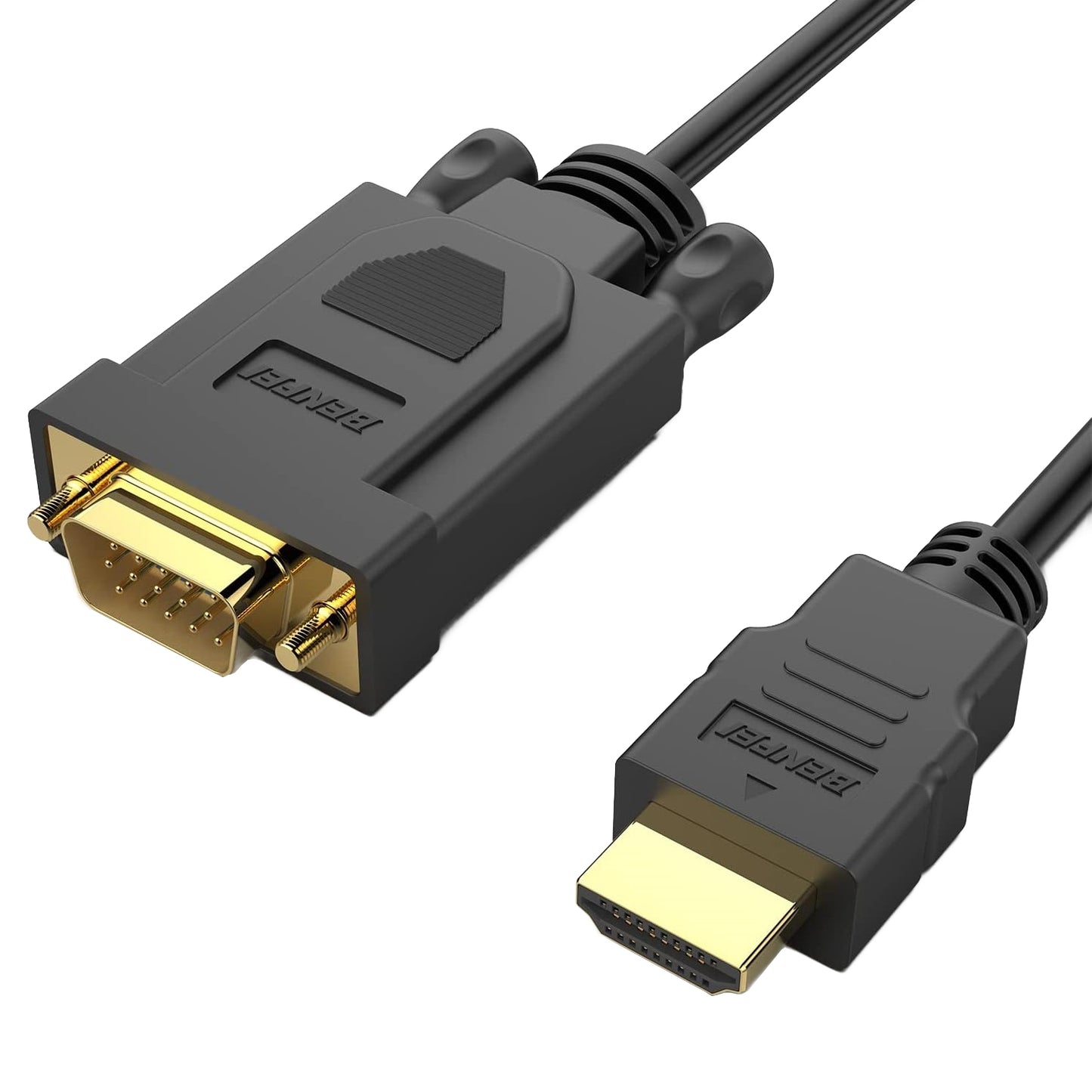 Kabel wideo Benfei, HDMI - VGA, 1080P, 0,9 m, czarny