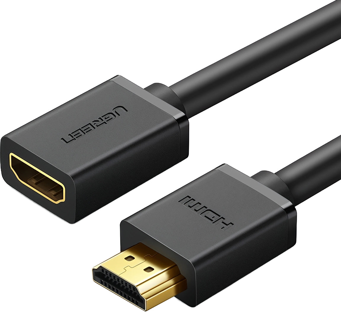 Przedłużacz kabla wideo UGREEN HD107, HDMI - HDMI, 4K, 3m, Czarny