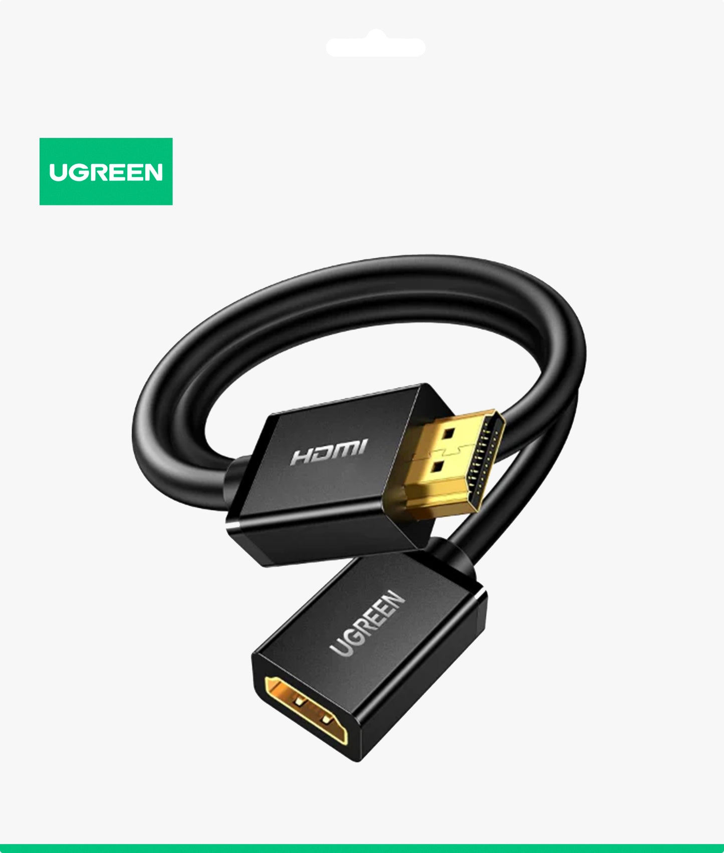 Przedłużacz kabla wideo UGREEN HD107, HDMI - HDMI, 4K, 3m, Czarny