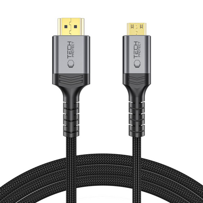 Kabel wideo Tech-Protect Ultraboost 2, miniHDMI - HDMI, 8K, 2m, Czarny