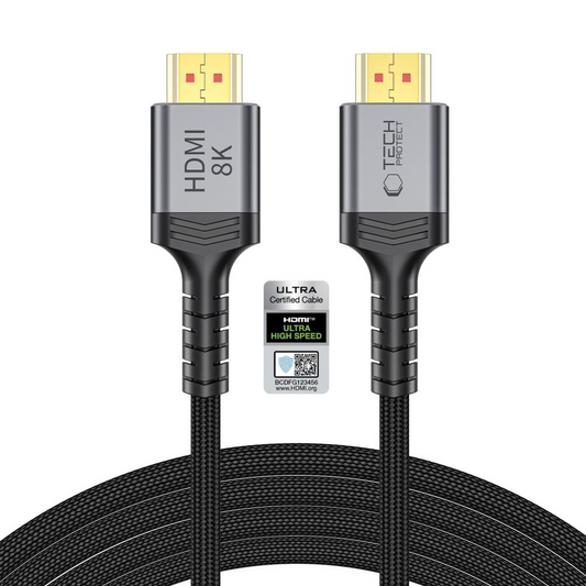 Kabel wideo Tech-Protect Ultraboost 2, HDMI - HDMI, 8K, 3m, Czarny