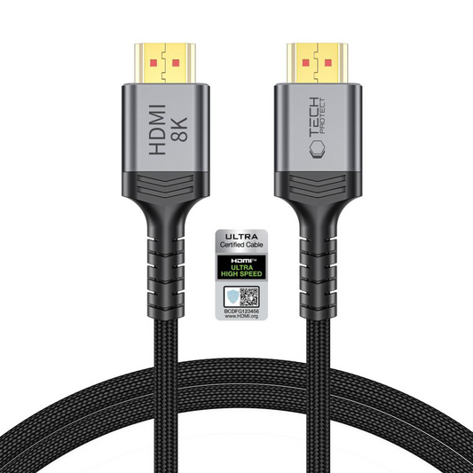 Kabel wideo Tech-Protect Ultraboost 2, HDMI - HDMI, 8K, 1m, Czarny