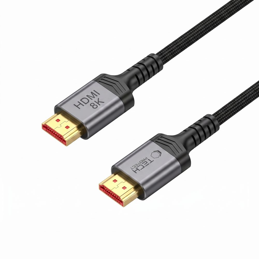 Kabel wideo Tech-Protect Ultraboost 2, HDMI - HDMI, 8K, 1m, Czarny