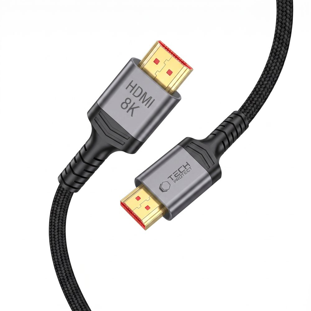 Kabel wideo Tech-Protect Ultraboost 2, HDMI - HDMI, 8K, 2m, Czarny