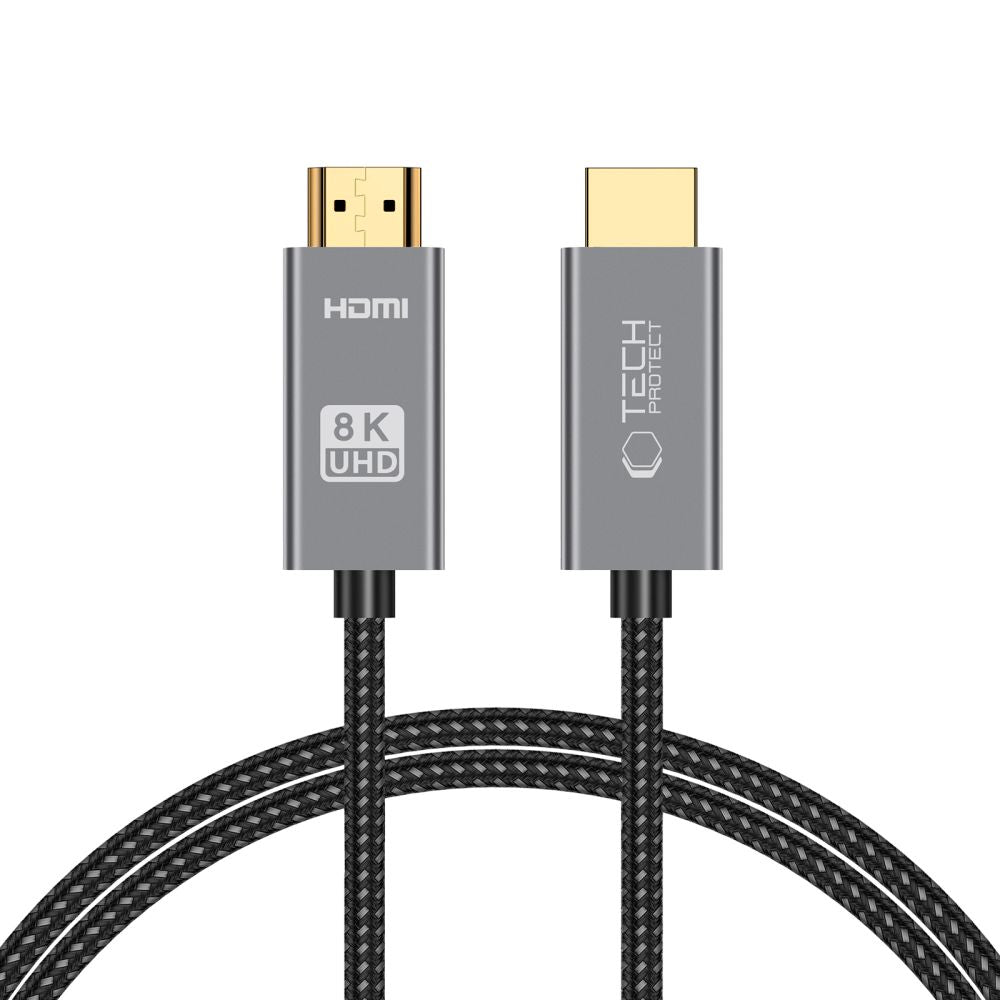 Kabel wideo Tech-Protect Ultraboost, HDMI - HDMI, 8K, 8K, 1 m, czarny 