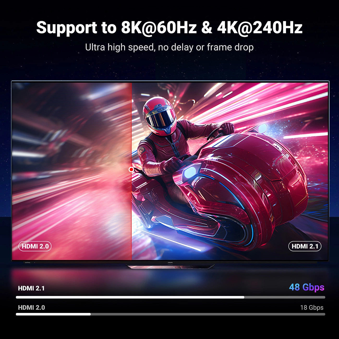 Kabel Video UGREEN HD171, HDMI - HDMI, 8K, 3m, Czarny