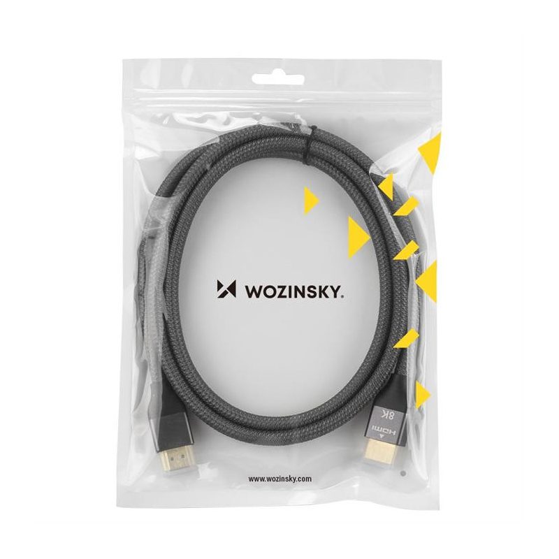 Kabel wideo WZK Ultraboost, HDMI - HDMI, 8K, 3 m, szary WHDMI-30 WHDMI-30 