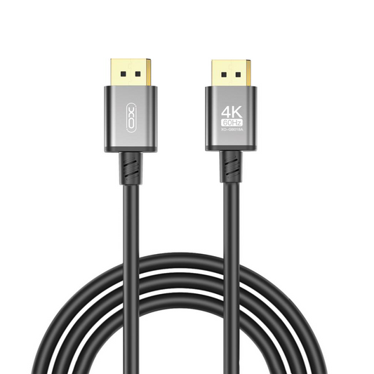 Kabel wideo XO Design GB018A, DisplayPort - DisplayPort, 4K, 3m, Czarny