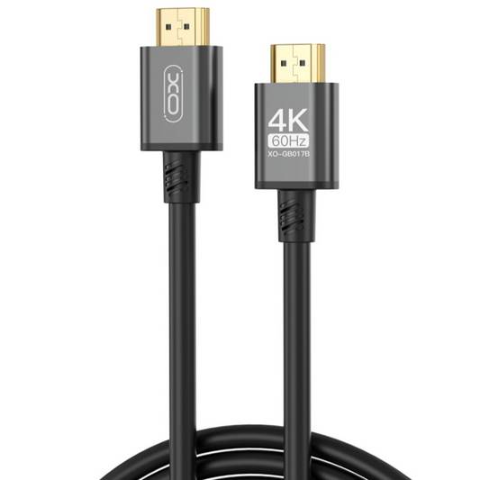 Kabel wideo XO Design GB017B, HDMI - HDMI, 4K, 5m, Czarny