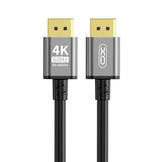 Kabel wideo XO Design GB018A, DisplayPort - DisplayPort, 4K, 3m, Czarny