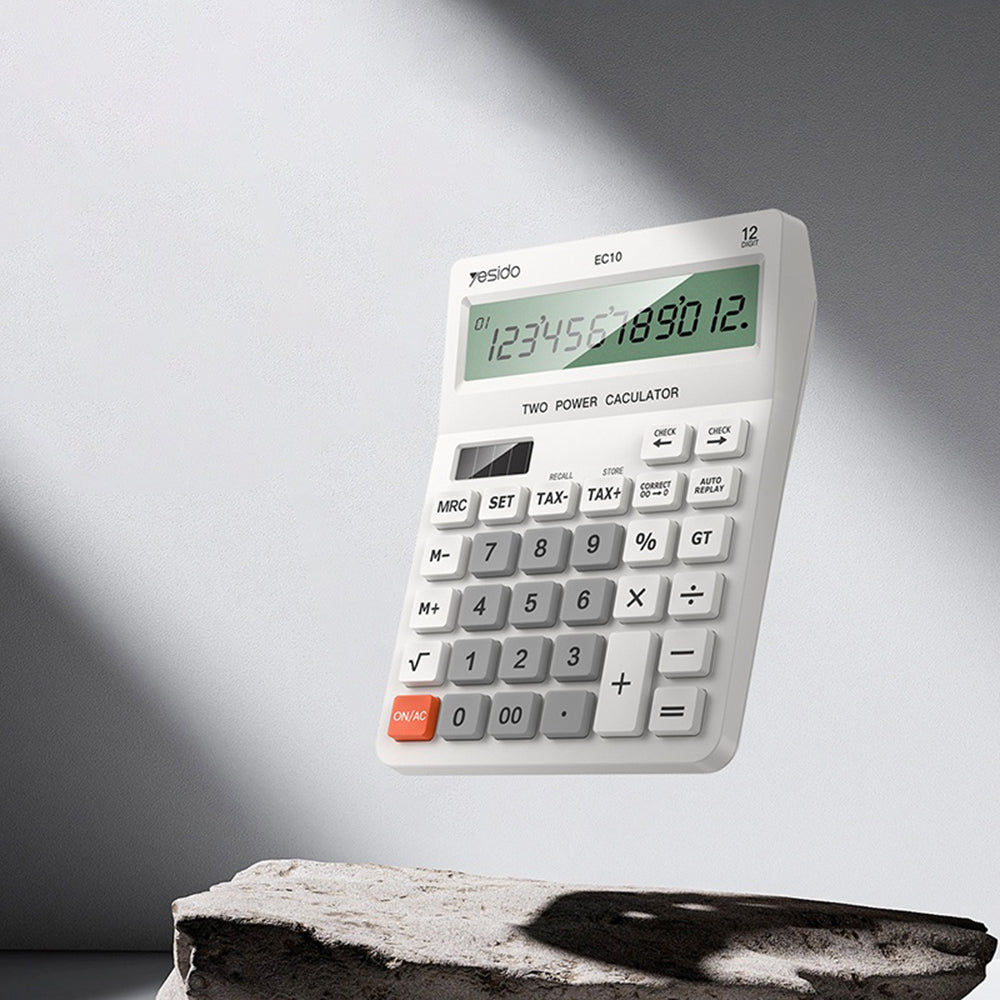 Kalkulator biurkowy Yesido EC10, Biały