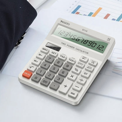 Kalkulator biurkowy Yesido EC10, Biały