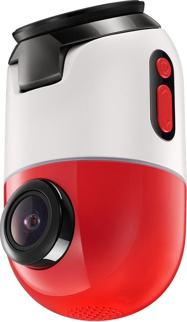 70mai Dash Cam Omni 360 X200, 1080P, 128Gb, Wi-Fi, GPS, AI, sterowanie głosowe, wyświetlacz 1,2 cala, Rosie X200-128-RED