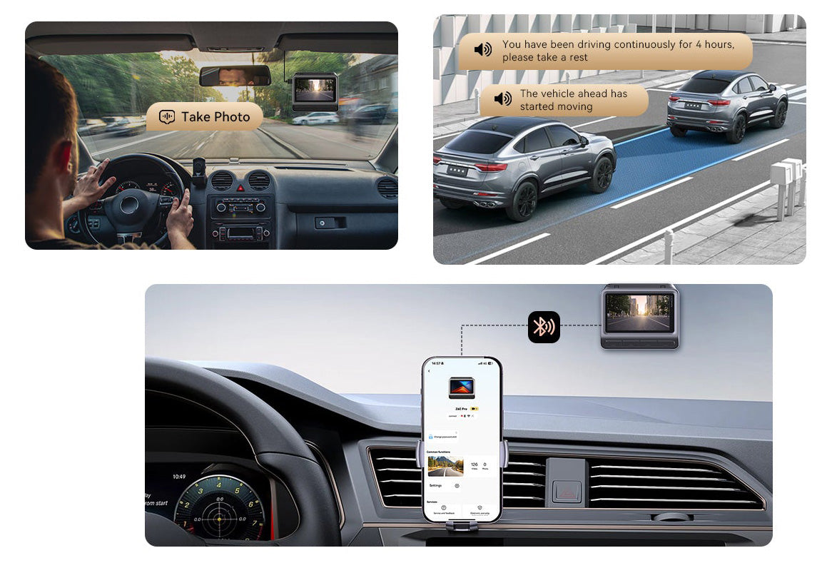 DDPAI Z60 Pro Car Camera, 4K, Wi-Fi, GPS, 3-inch Display