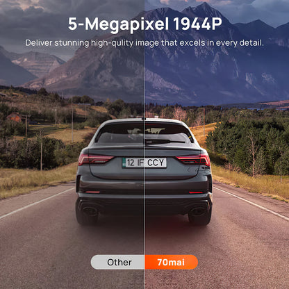 Kamera Samochodowa Przód Tył 70mai Dash Cam A510, 3K, GPS, Wi-Fi, Wyświetlacz 2 cale