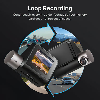 Kamera Samochodowa Przód Tył 70mai Dash Cam A510, 3K, GPS, Wi-Fi, Wyświetlacz 2 cale