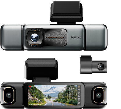 Front and Rear Car Camera Botslab G980H 4CH, 3K, Wi-Fi, GPS, 3.18-inch Display