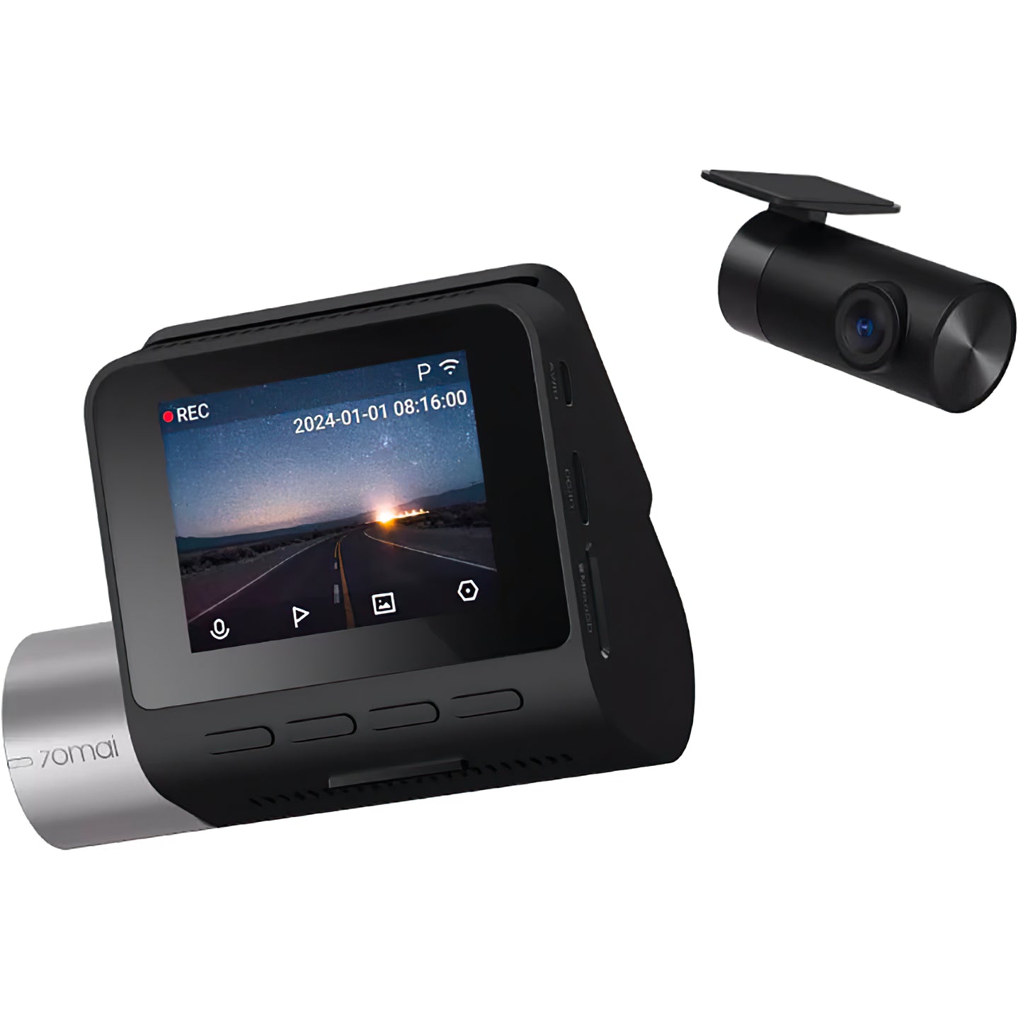 Kamera Samochodowa Przód Tył 70mai Dash Cam A510, 3K, GPS, Wi-Fi, Wyświetlacz 2 cale