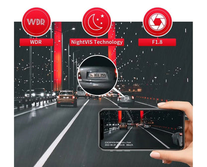 Kamera samochodowa przód tył DDPAI mola N3 Pro 2026, 1600P, Wi-Fi