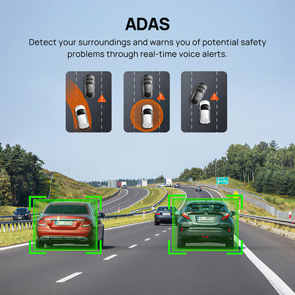 Kamera Samochodowa Przód Tył 70mai Dash Cam A510, 3K, GPS, Wi-Fi, Wyświetlacz 2 cale