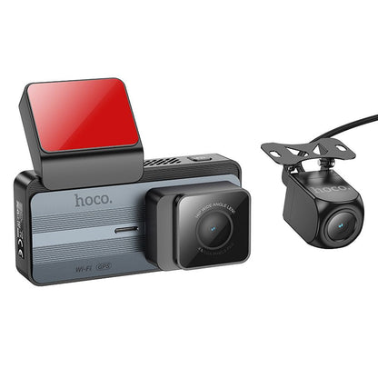 Kamera Samochodowa Przód Tył HOCO DV12, 2K, Wi-Fi, GPS, Wyświetlacz 3.69 cala