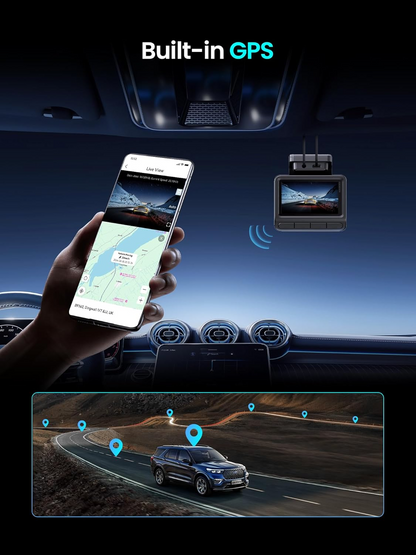 Kamera Samochodowa Przód Tył DDPAI Z50 Pro Dual, 4K, Wi-Fi, GPS, Wyświetlacz 3 cale