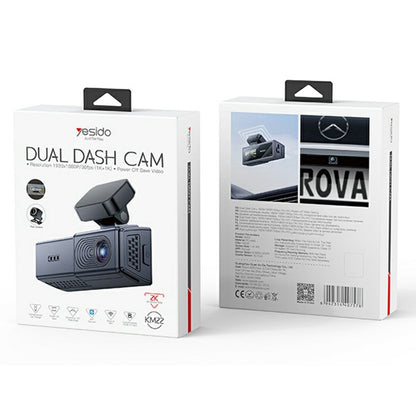 Kamera samochodowa Yesido KM22, 1080P, Wi-Fi, Czarna
