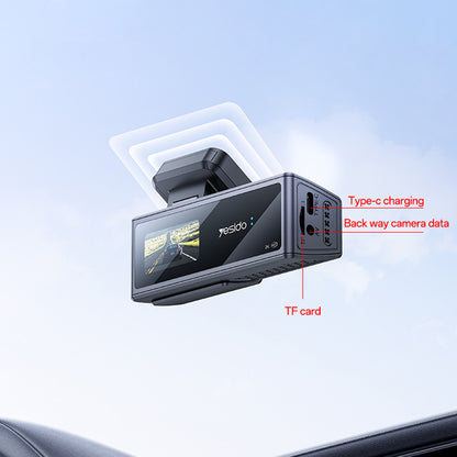 Yesido KM22 Car Camera, 1080P, Wi-Fi, Black