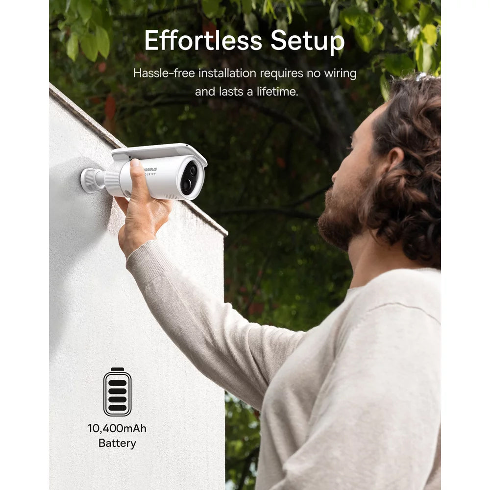 Kamera Monitorująca Baseus Solar S1, Wi-Fi, 2K, IP67, Panel Słoneczny, Zewnętrzna S0SW002130