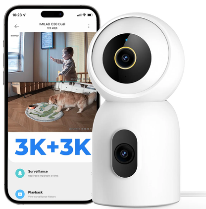 Kamera monitoringu iMILAB C30 Dual, Wi-Fi, 3K, do wnętrz CMSXJ111A