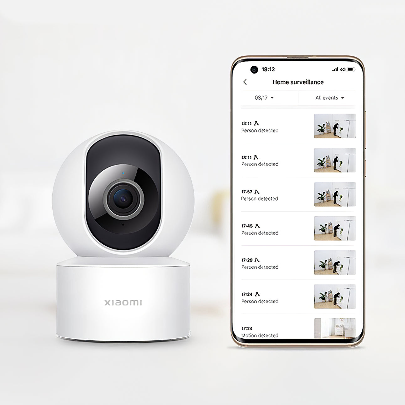 Kamera do monitoringu Xiaomi C200, Wi-Fi, 1080P, wewnętrzna BHR676666GL