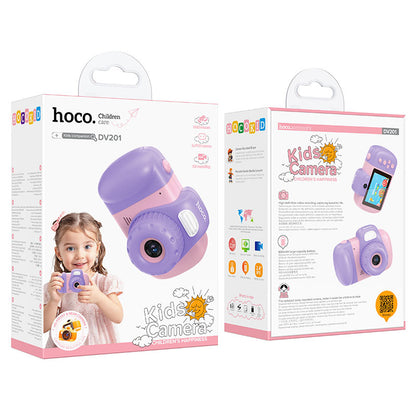 HOCO DV201 Kids Digital Camera, 1080P, 2MP, Pink