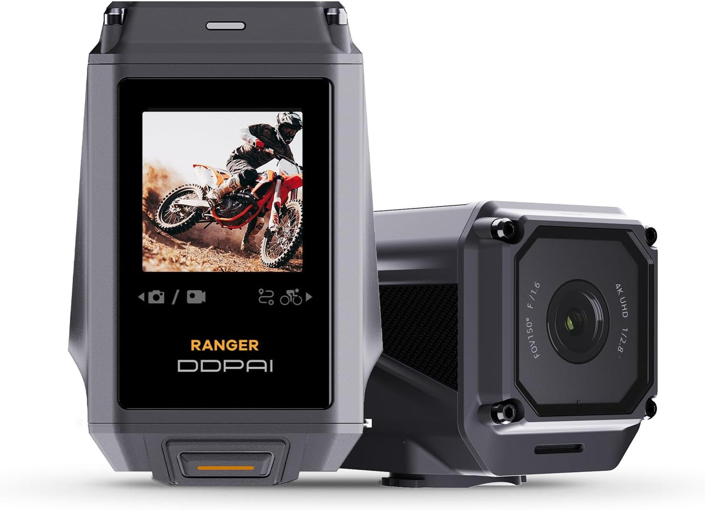 Kamera Moto DDPAI Ranger, 4K, Wi-Fi, wyświetlacz 1,3 cala 