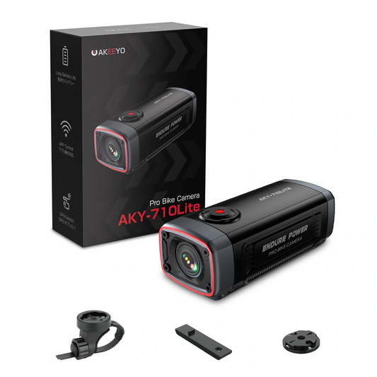 Kamera sportowa Akeeyo 710 Lite do roweru / motocykla, 2K, Wi-Fi, czarna