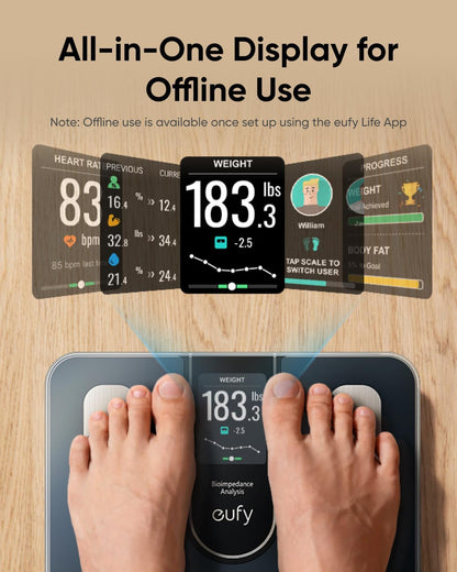Waga cyfrowa Eufy Smart Scale C20, czarna T9130011