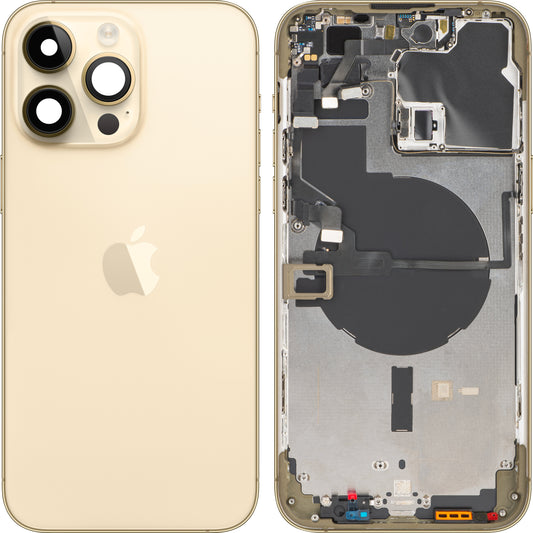 Pokrywa baterii Apple iPhone 14 Pro Max, z połową obudowy, złota, Swap 