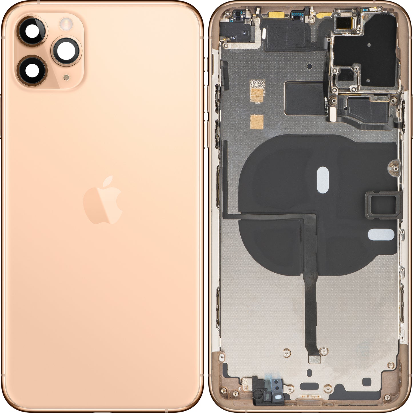 Pokrowiec na baterię Apple iPhone 11 Pro Max, z połową obudowy, złoty, Swap 