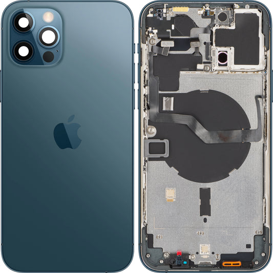 Pokrowiec na baterię Apple iPhone 12 Pro Max, z połową obudowy, niebieski (Pacific Blue), Swap