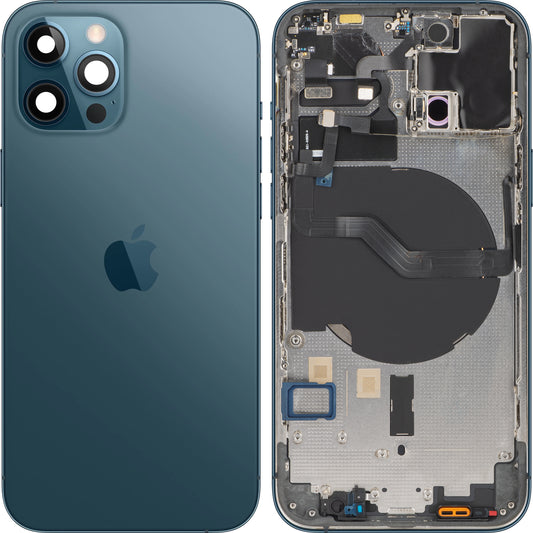 Pokrywa baterii Apple iPhone 12 Pro, z obudową środkową, Niebieski (Pacific Blue), Swap