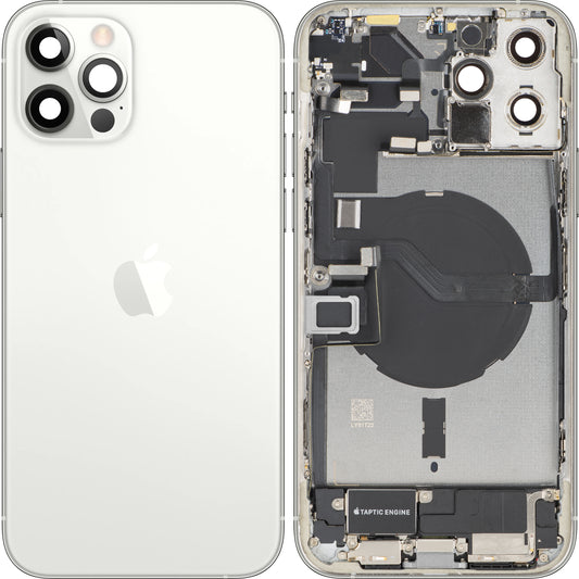 Pokrywa baterii Apple iPhone 12 Pro Max, z obudową środkową, pełne części, srebrna, Swap