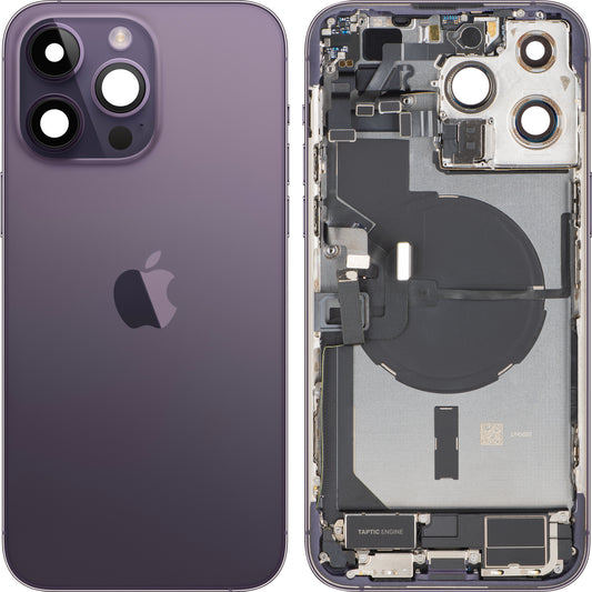 Pokrywa baterii Apple iPhone 14 Pro Max, z obudową środkową, pełne części, Fioletowy (Deep Purple), Swap