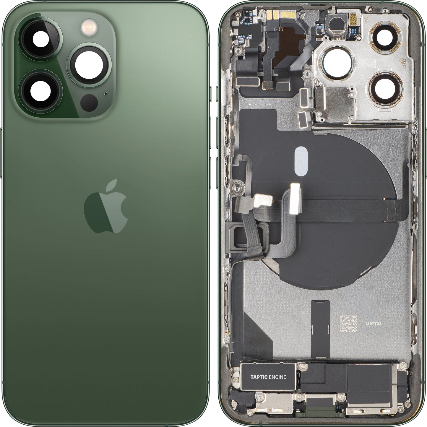 Pokrywa baterii Apple iPhone 13 Pro, z obudową środkową, pełne części, Zielony (Alpine Green), Swap