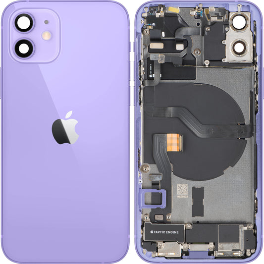 Pokrywa baterii Apple iPhone 12, z obudową środkową, pełne części, fioletowa, wymiana